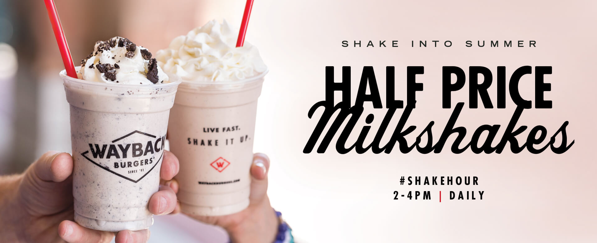Shake Hour - Daily 2pm - 4pm